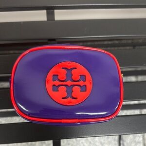 Tory Burch Red and Purple Logo Bag